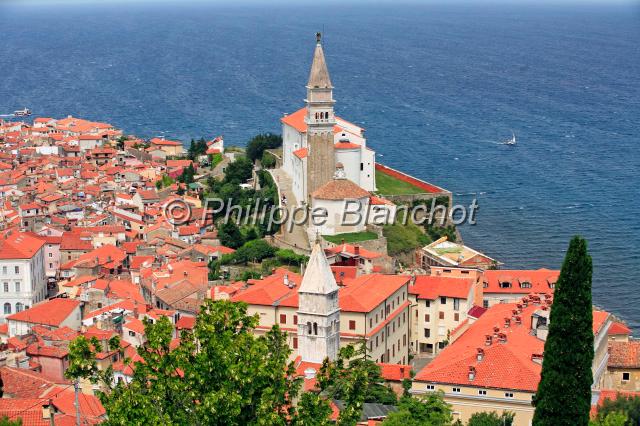 slovenie 28.jpg - Piran, ville mÈdiÈvale, sur la cÙte Adriatique depuis le ch‚teau, SlovÈnie